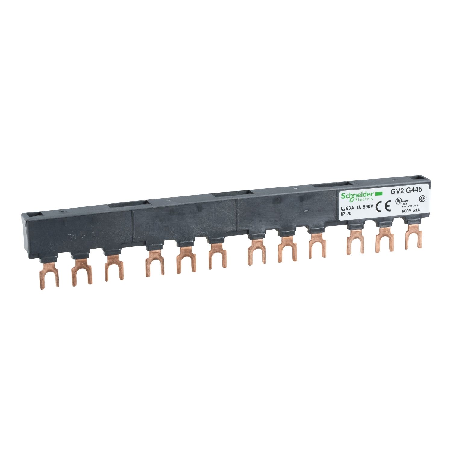 Picture of Linergy FT Comb busbar, TeSys D, 63 A, 4 tap-offs, 45 mm pitch