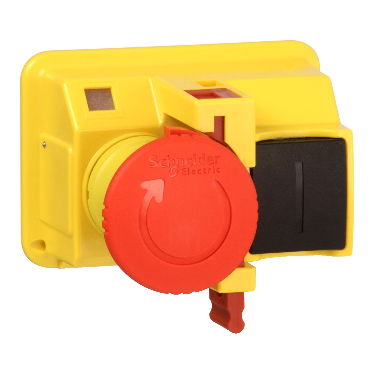 Picture of Emergency stop pushbutton,TeSys Deca Fram 2,turn to release,padlocking,for GV2M*01 enclosures