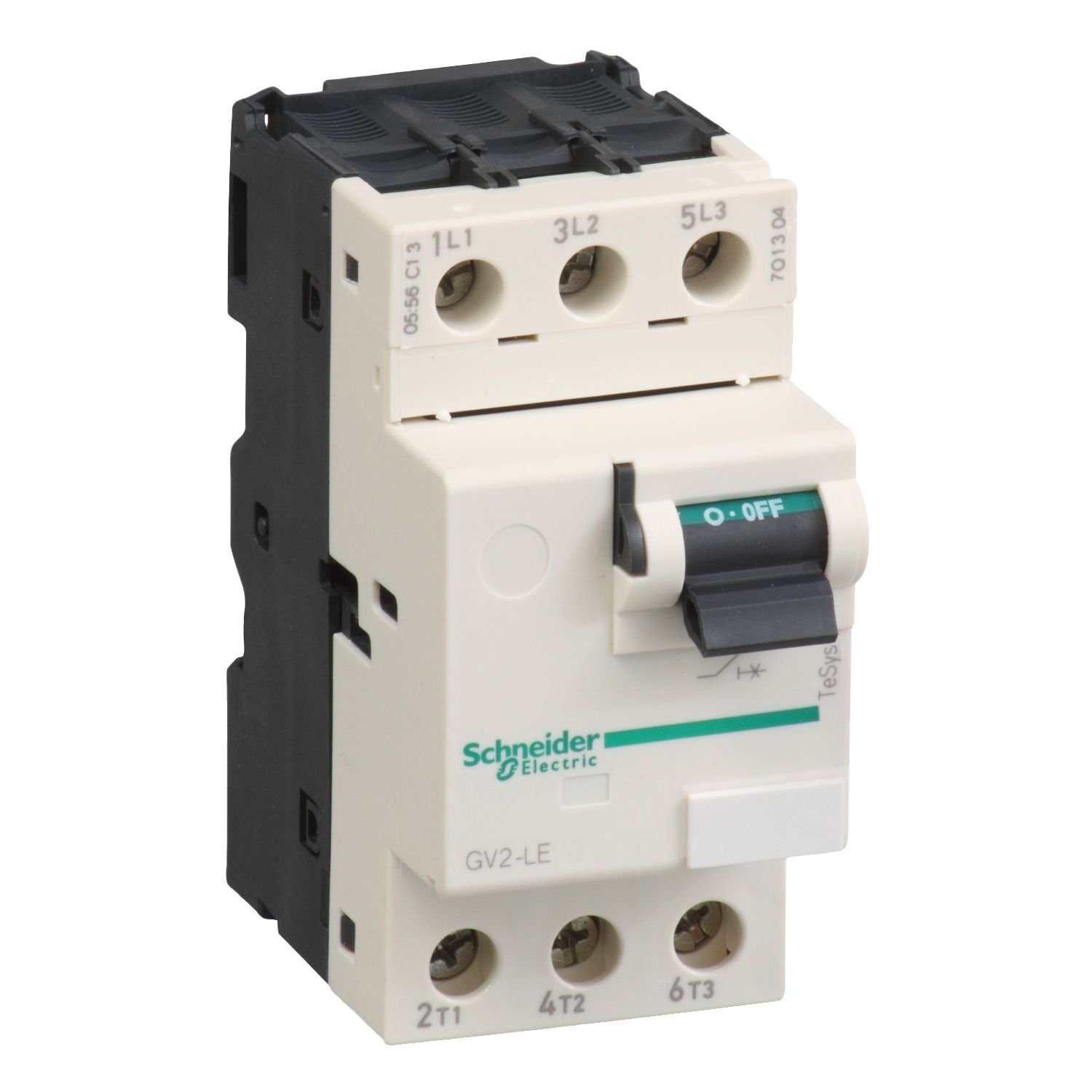 Picture of Motor circuit breaker, TeSys GV2, TeSys Deca,3P,14A,magnetic,toggle control,screw clamp terminals