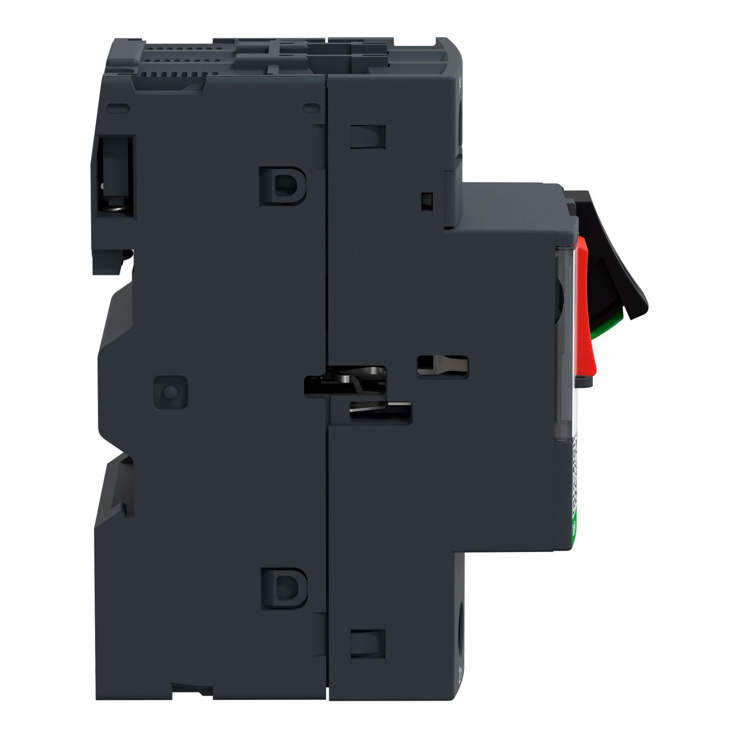 Picture of Motor circuit breaker, TeSys GV2, TeSys Deca, 3P, 0.25 to 0.4A, thermal magnetic, screw clamp terminals, button control