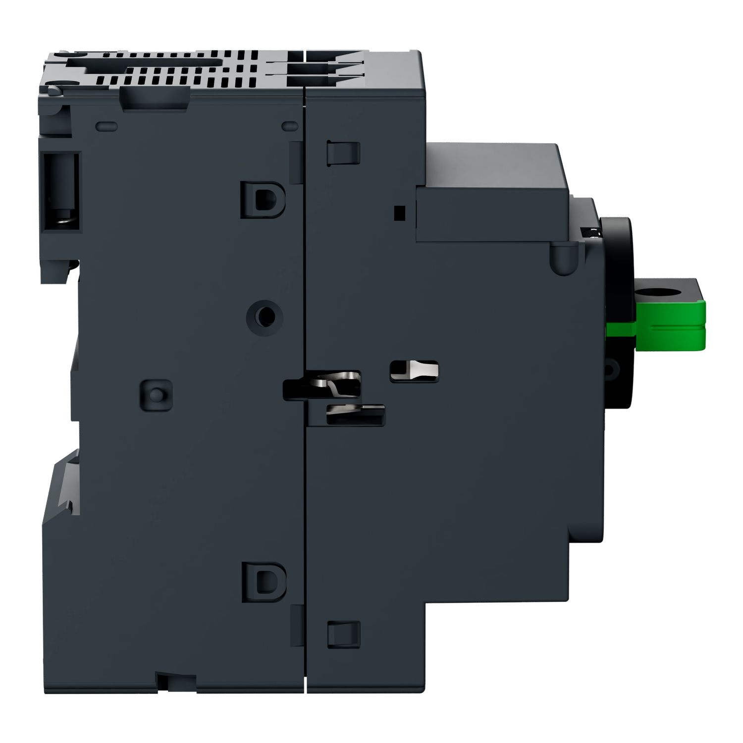 Picture of Motor circuit breaker, TeSys GV2, TeSys Deca, 3P, 0.1 to 0.16A, thermal magnetic, screw clamp terminals, rotary handle