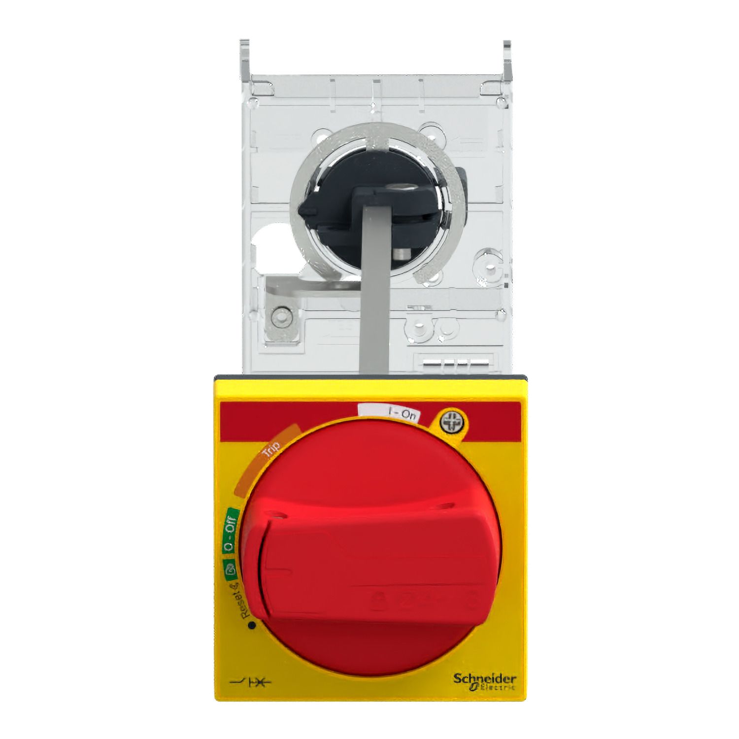 Picture of Extended rotary handle kit,TeSys Deca frame 3,IP54,red handle,with trip indication,for GV3L/GV3P