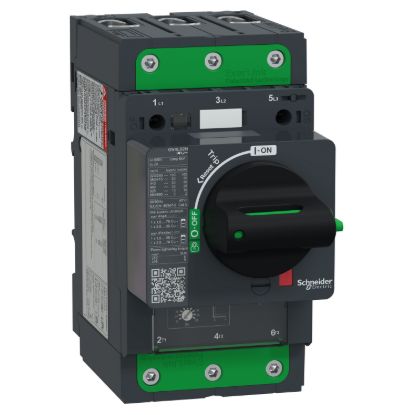 Picture of Motor circuit breaker, TeSys GV4, TeSys GV4, 3P, 2A, Icu 50kA, magnetic, EverLink terminals