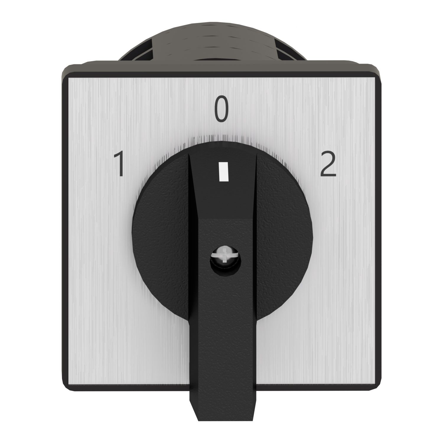 Picture of Cam changeover switch, Harmony K, front mounting, plastic, 3 poles,position 0 30 degree, 63A, 64x64mm front plate marqued 1/0/2