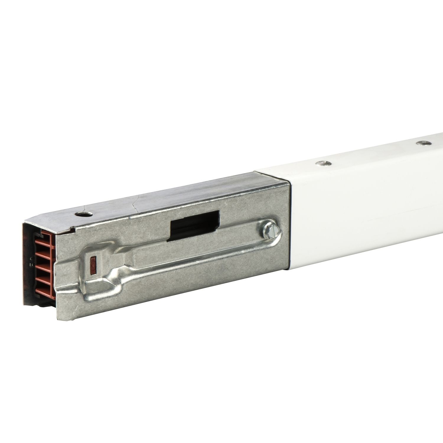 Picture of Straight length, Canalis KBA, 40A, 1 circuit, L+N+PE, compatible KNX, 5 outlets, 3m, white RAL9003