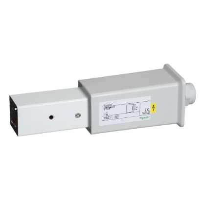 Picture of End feed unit, Canalis KBB, 25/40A, right mounting, 1 reinforced circuit, white RAL9003