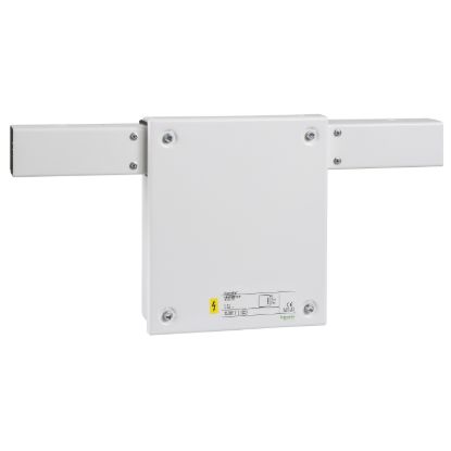 Picture of End feed unit, Canalis KBB, 25/40A, central mounting, 1 reinforced circuit, white RAL9003