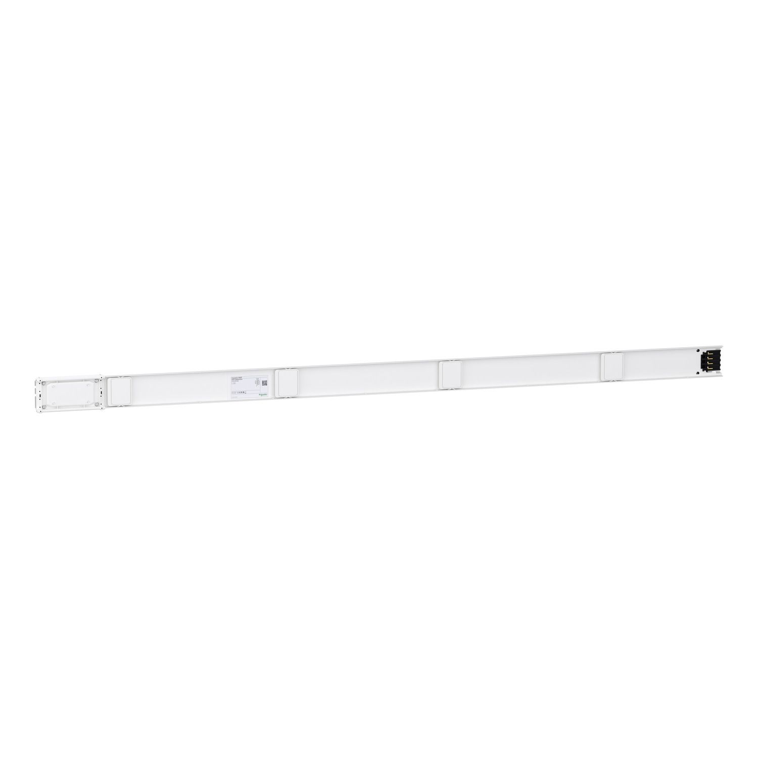 Picture of Straight distribution length, Canalis KN, transmission bus, aluminium, 100A, 3L+N+PE, fixed length 2m, 4 outlets,RAL9001