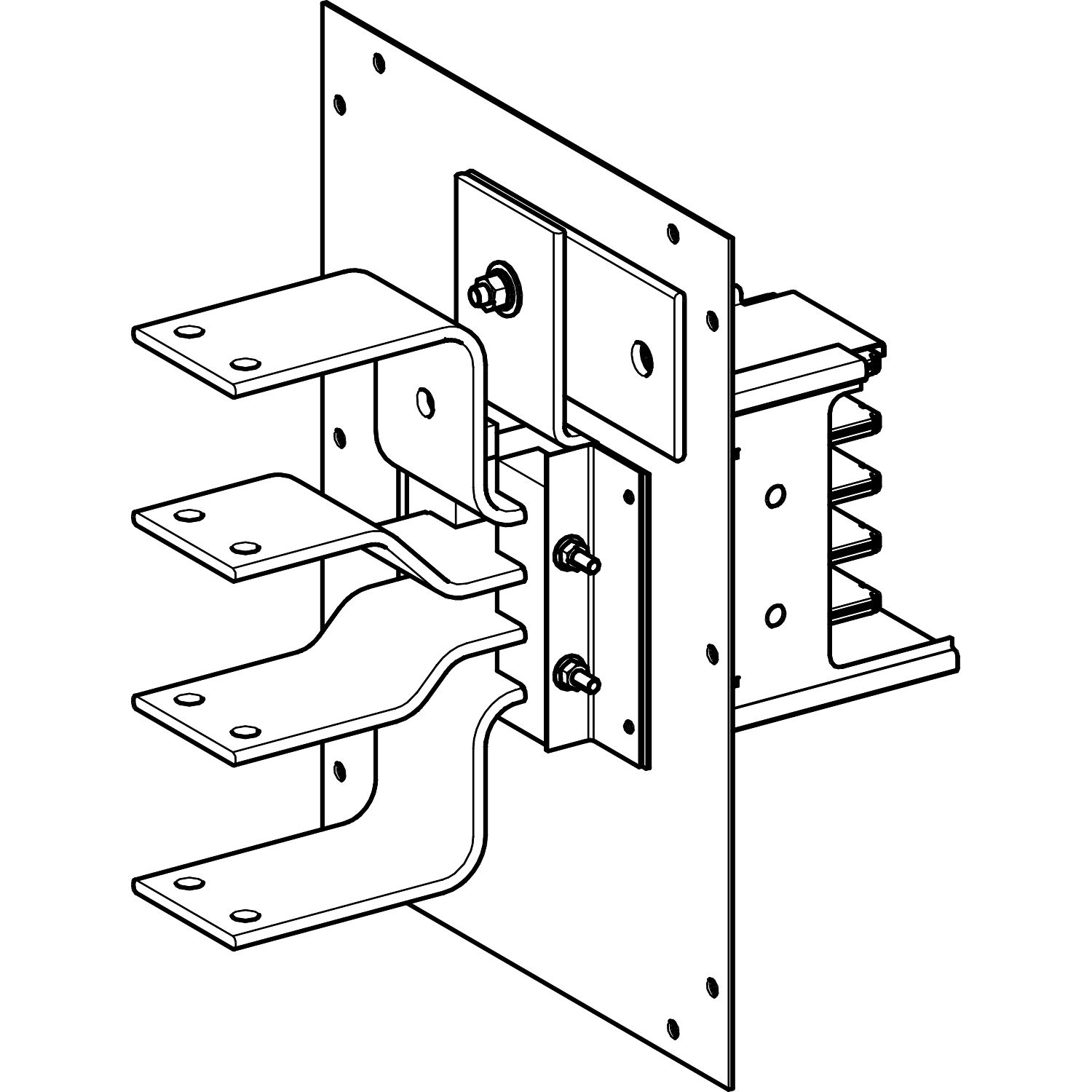 Picture of Flange feed unit, Canalis KSA1000, aluminium, 800/1000A, right/left mounting, without line protection, 3L+N+PE, RAL9001