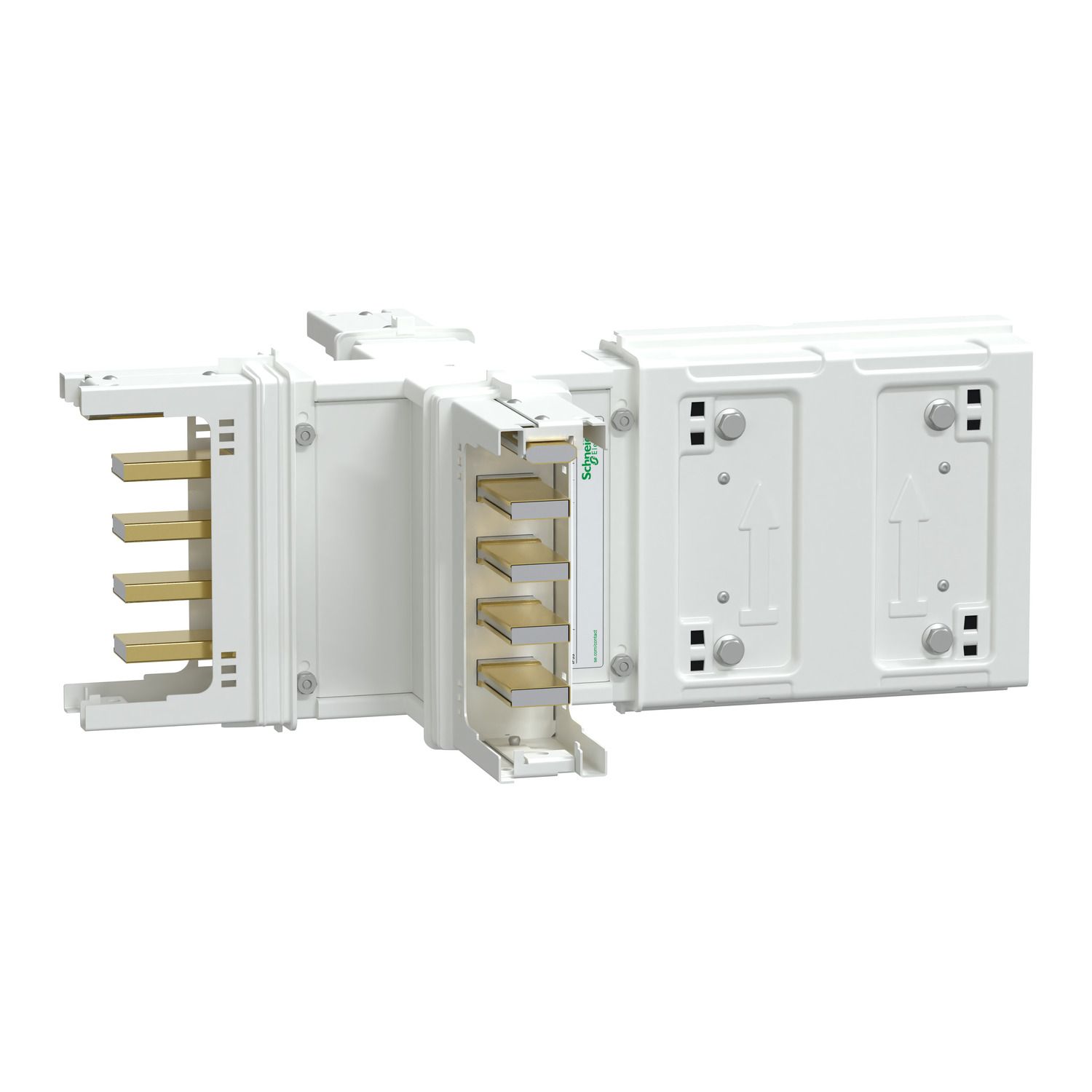 Picture of Cross, Canalis KSA250, aluminium , 100/160/250A, fixed dimensions (A/B/C/D 165mm), 3L+N+PE, white RAL9001