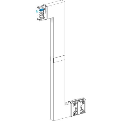 Picture of Zed, Canalis KSA250, Alu, 100/160/250A, side B made to measure with fire barrier, upward/downward, 3L+N+PE, RAL9001