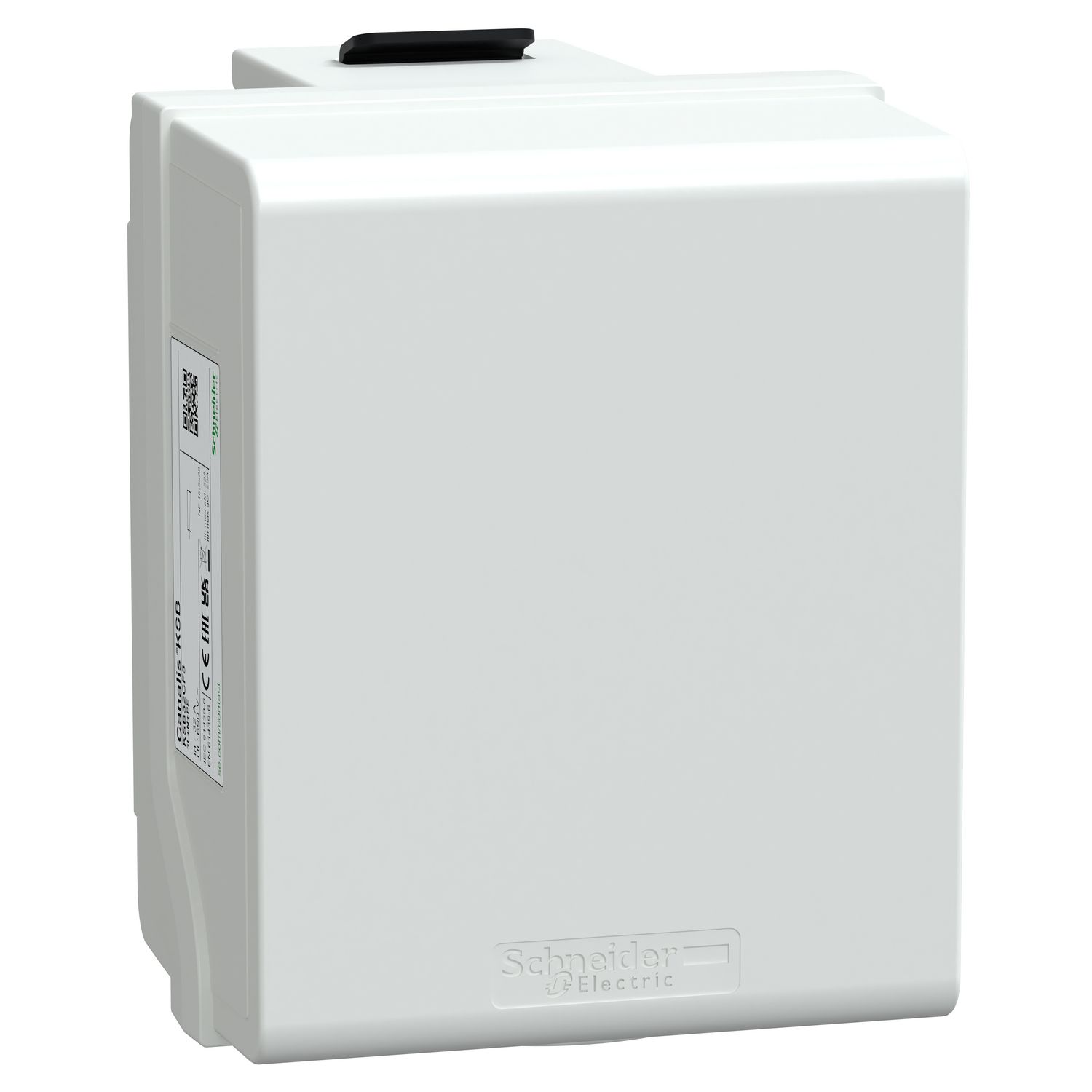 Picture of Tap off unit, Canalis KS 100A to 1000A, with fuse holder, 32A, NF 10x38mm fuses not supplied, 3L+N+PE, IP55, RAL9001
