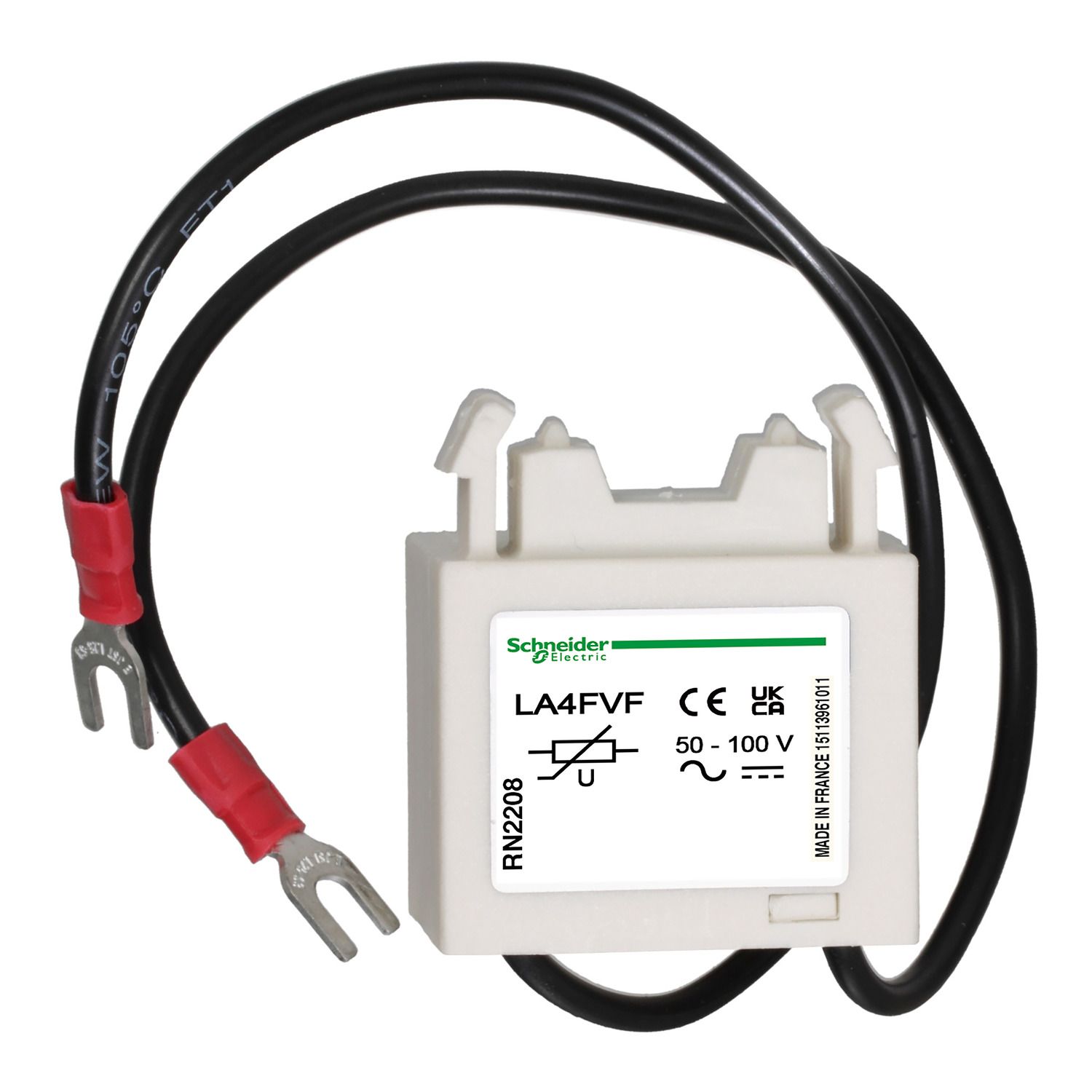 Picture of TeSys F - suppressor module - varistor (peak limiting) - 50...110 V AC/DC