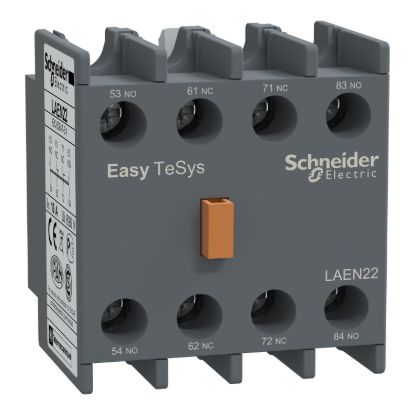 Picture of Auxiliary contact block,Easy TeSys Control,2NO+2NC,for LC1E/CAE