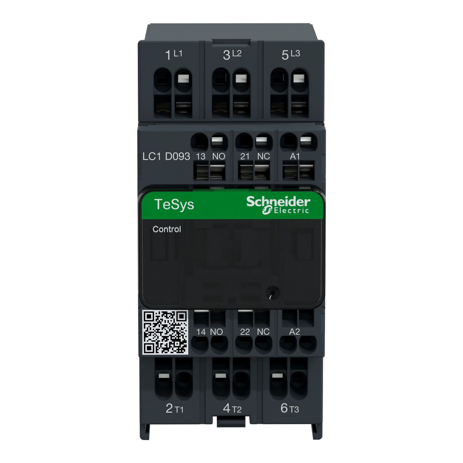 Picture of Contactor, TeSys Deca, 3P(3NO), AC-3/AC-3e, <=440V, 9A, 24V DC low consumption coil, spring terminals