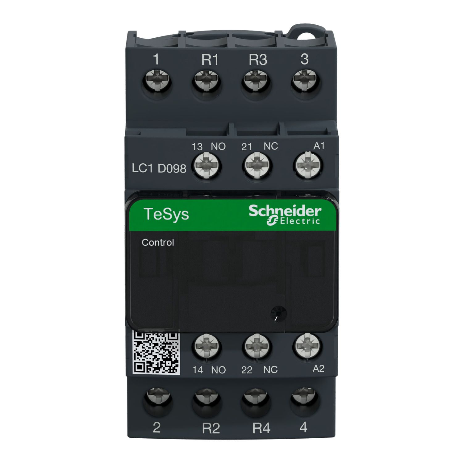 Picture of Contactor, TeSys Deca, 4P(2NO+2NC), AC-1, <=440V, 20A, 24VAC 50/60Hz coil, screw clamp terminal