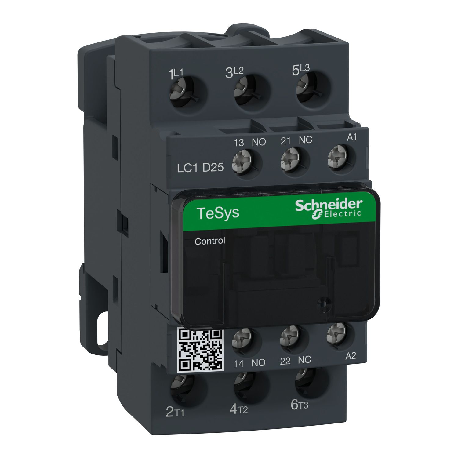 Picture of Contactor, TeSys D, 3P(3 NO), AC-3/AC-3e, 0 to 440V, 25A, 110VAC 50/60Hz coil