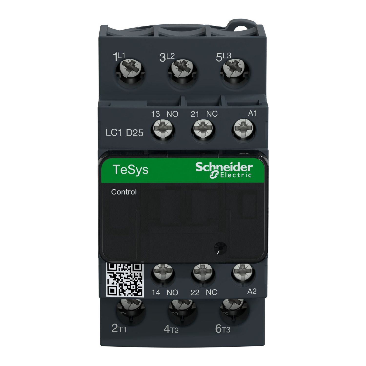 Picture of Contactor, TeSys D, 3P(3 NO), AC-3/AC-3e, 0 to 440V, 25A, 380VAC 50/60Hz coil