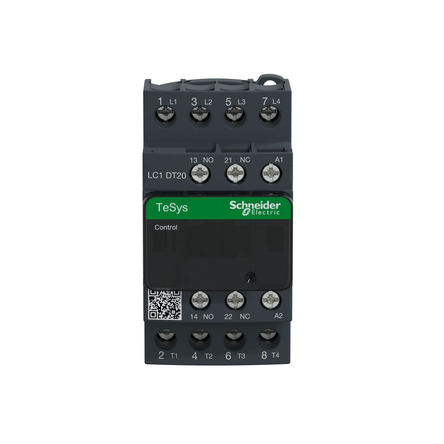 Picture of Contactor, TeSys D, TeSys Deca, 4P(4 NO), AC-1, 0 to 440V, 20A, 110VAC 50/60Hz coil