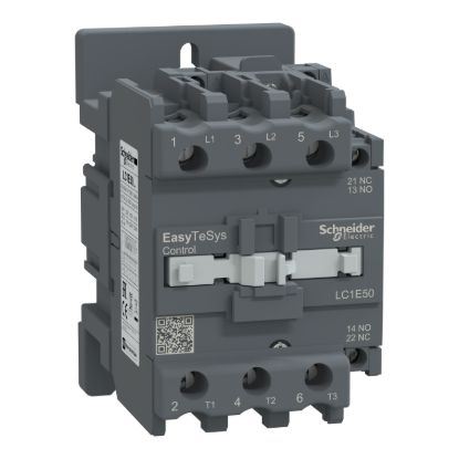 Picture of Contactor,Easy TeSys Control,LC1E,3P(3NO),AC-3,<=440V,50A,24V AC coil,50Hz