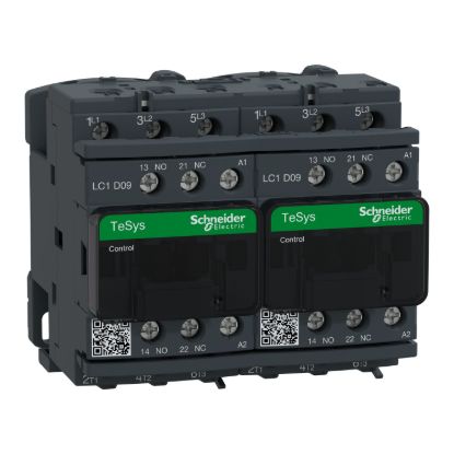 Picture of Reversing Contactor, TeSys Deca, 3P(3NO), AC-3, <= 440V 9A, 240V AC coil