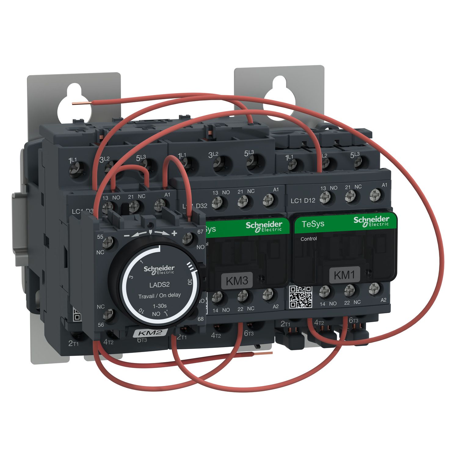 Picture of Star Delta Starter, TeSys D, TeSys Deca, 3 x 3P (3 NO), 32A, 24VAC 50/60Hz coil