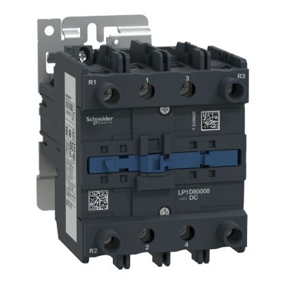 Picture of Contactor, TeSys Deca, 4P(2NO+2NC), AC-1, 440V 125A, 220V DC coil, screw clamp terminals
