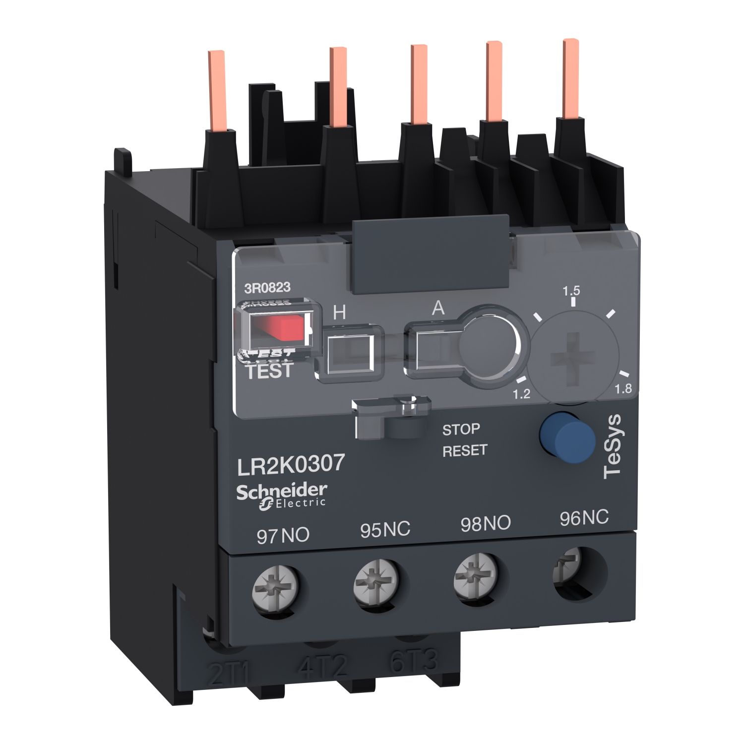 Picture of differential thermal overload relay, TeSys K, 1.2...1.8A, class 10A