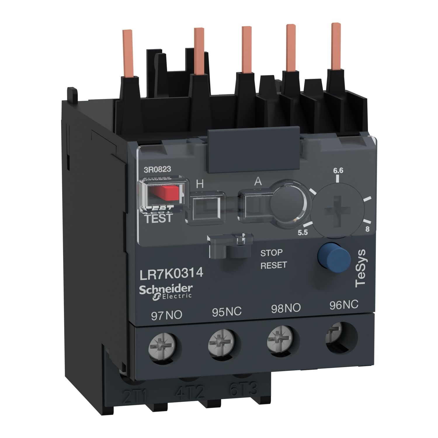 Picture of Thermal overload relay,TeSys K,5.5-8 A,class 10A