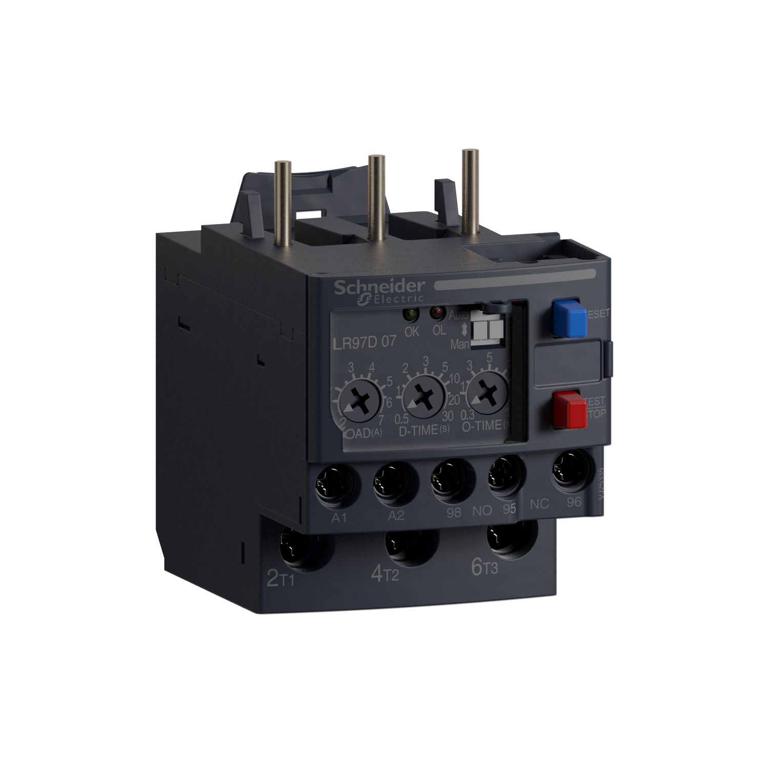 Picture of Electronic overcurrent relay, TeSys LR97D, 100 to 120VAC, 1.2 to 7A, 1C/O