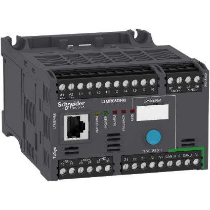 Picture of Motor controller, TeSys T, Motor Management, DeviceNet, 6 logic inputs, 3 relay logic outputs, 0.4 to 8A, 100 to 240VAC