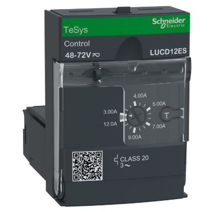 Picture of Advanced control unit, TeSys Ultra, 3P, 3 to 12A, 690VAC, protection & diagnostic, class 20, 48 to 72VAC/DC coil