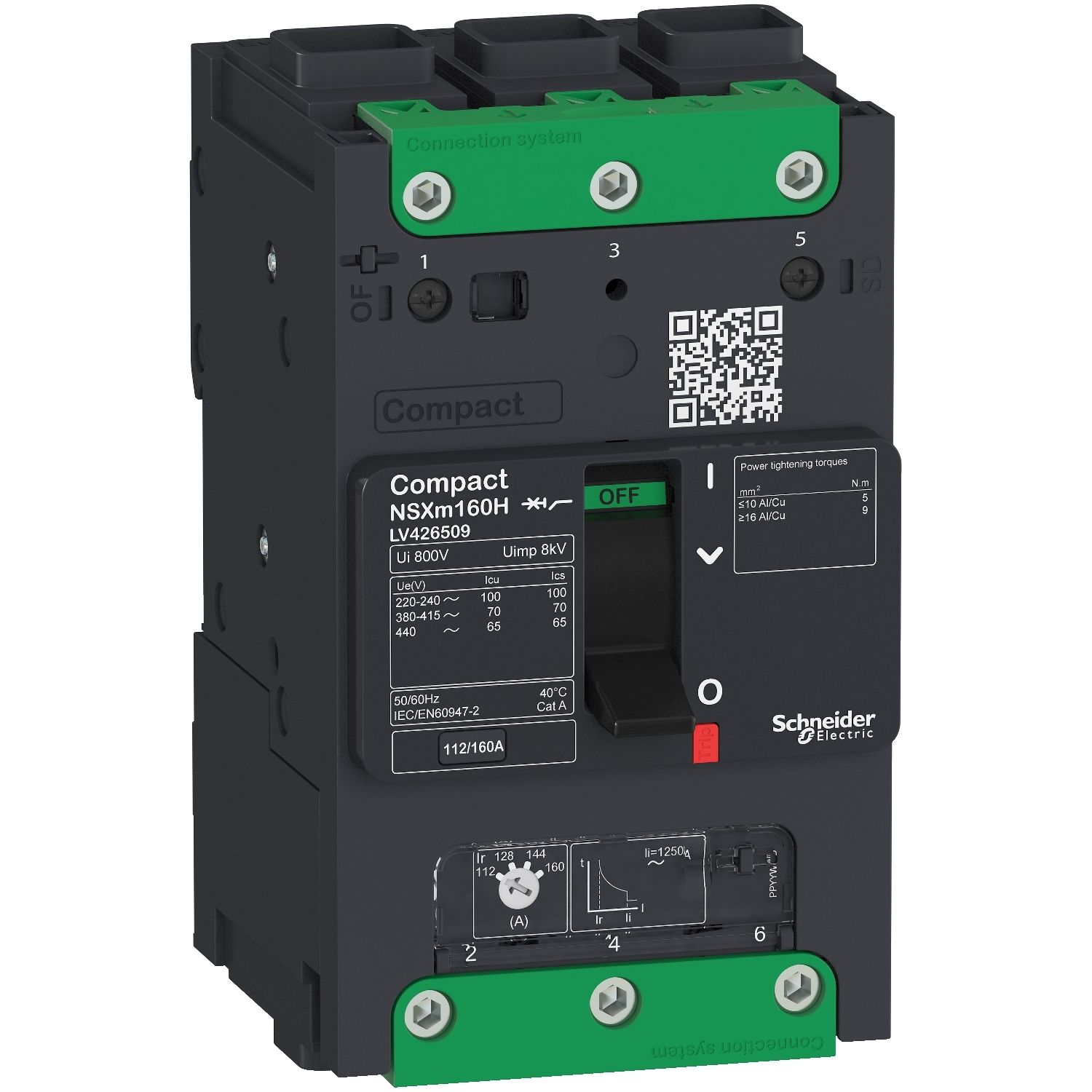 Picture of Breaker NSXm 36kA TM125D 3P Elink