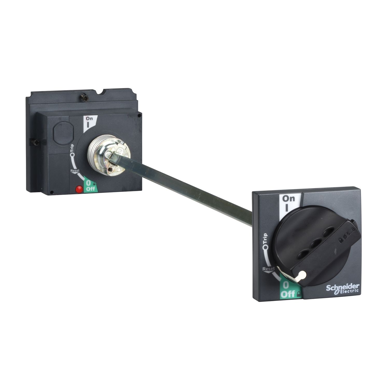 Picture of Extended rotary handle, Compact NSX <630, ComPact NSX 100/160/250, black handle, shaft length 185mm to 600mm, IP55