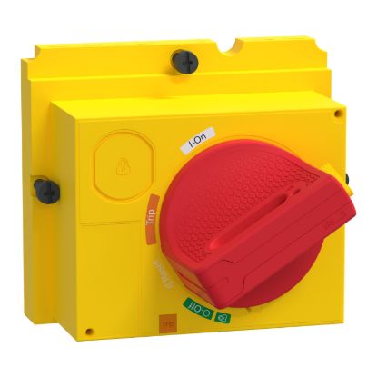 Picture of Direct rotary handle, ComPacT NSX100/160/250, red handle/yellow front, IP40
