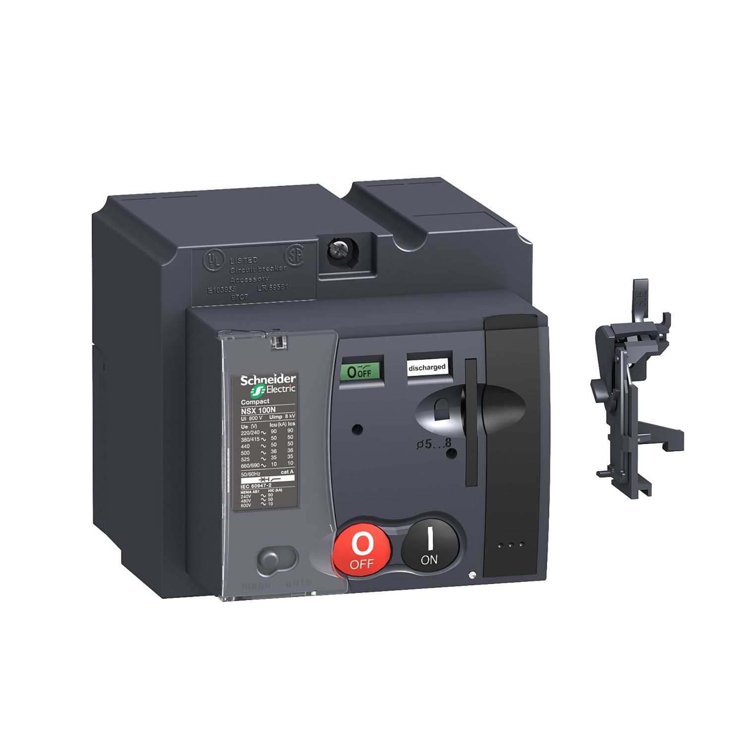 Picture of Standard motor mechanism module MT100/160, ComPacT NSX100/160, 48/60VAC 50/60Hz