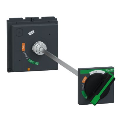 Picture of Extended rotary handle, ComPacT NSX400/630 withdrawable, black handle, telescopic shaft length 272mm to 600mm, IP55