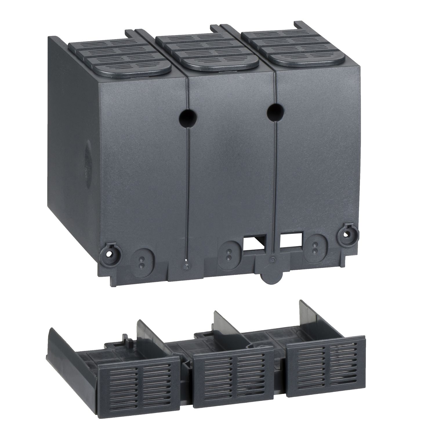 Picture of Terminal shield, ComPacT NSX100/160/250 DC, 3P, upstream/downstream, series connection of poles