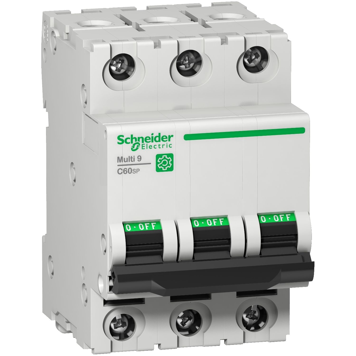 Picture of Miniature circuit breaker (MCB), Multi9 C60SP, 3P, 10A, C curve, 10kA (UL1077), 10kA (IEC/EN 60947-2)