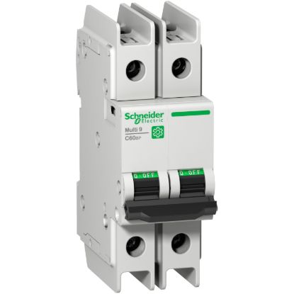 Picture of Miniature circuit breaker (MCB), Multi9 C60BP, 2P, 20A, C curve, 10kA (UL489), 10kA (IEC/EN 60947-2)