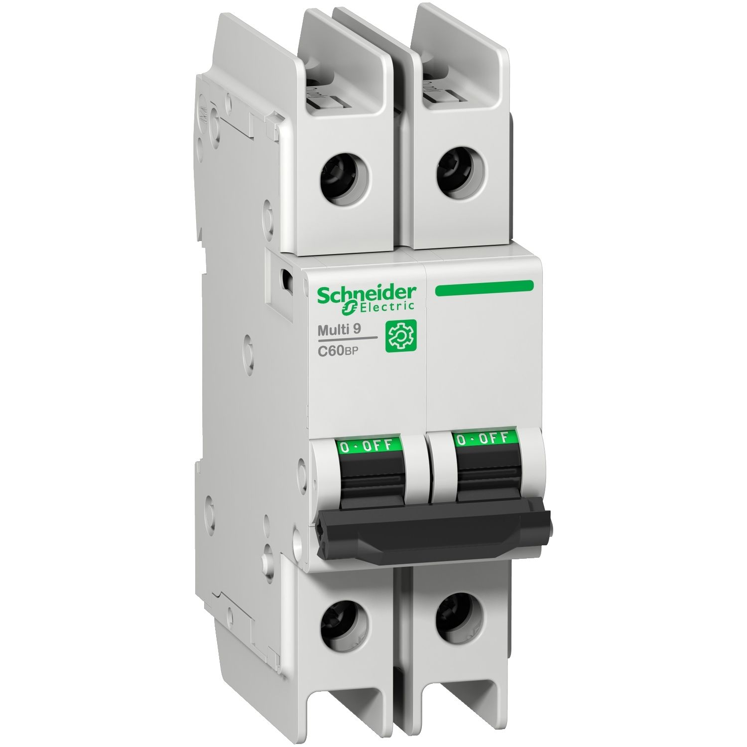 Picture of Miniature circuit breaker (MCB), Multi9 C60BP, 2P, 6A, D curve, 10kA (UL489), 10kA (IEC/EN 60947-2)