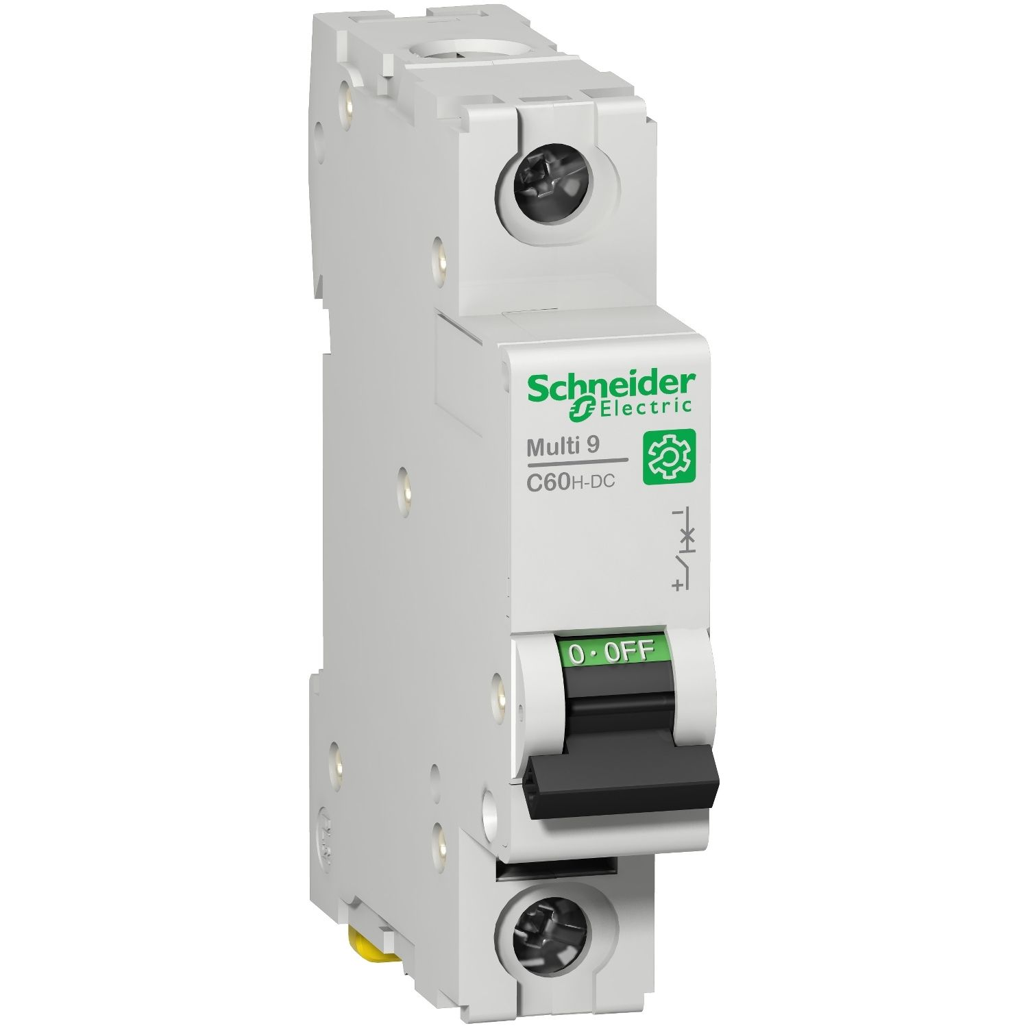 Picture of Miniature circuit breaker (MCB), Multi9 C60H-DC, 1P, 1A, C curve, 5kA (UL 1077), 6kA (IEC/EN 60947-2)