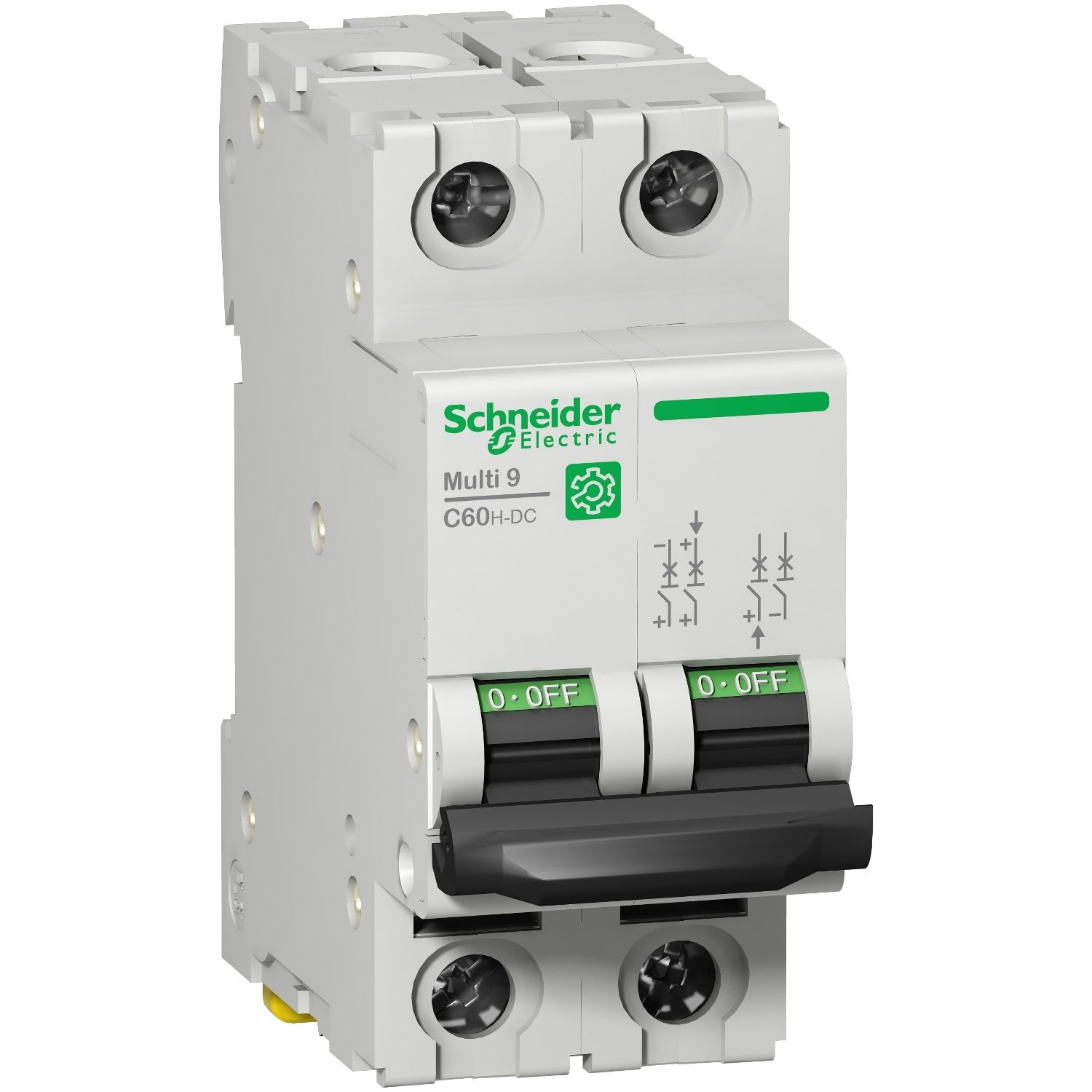 Picture of Miniature circuit breaker (MCB), Multi9 C60H-DC, 2P, 20A, C curve, 5kA (UL1077), 6kA (IEC/EN 60947-2)