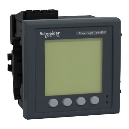 Picture of power meter PowerLogic PM5320, ethernet, up to 31st Harmonic, 256KB 2DI/2DO 35 alarms
