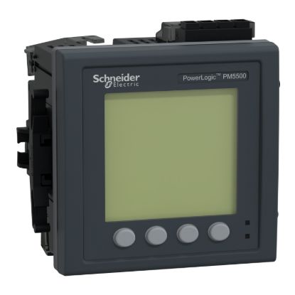 Picture of power meter PowerLogic PM5560, 2 ethernet, up to 63th Harmonic, 1,1MB 4DI/2DO 52 alarms