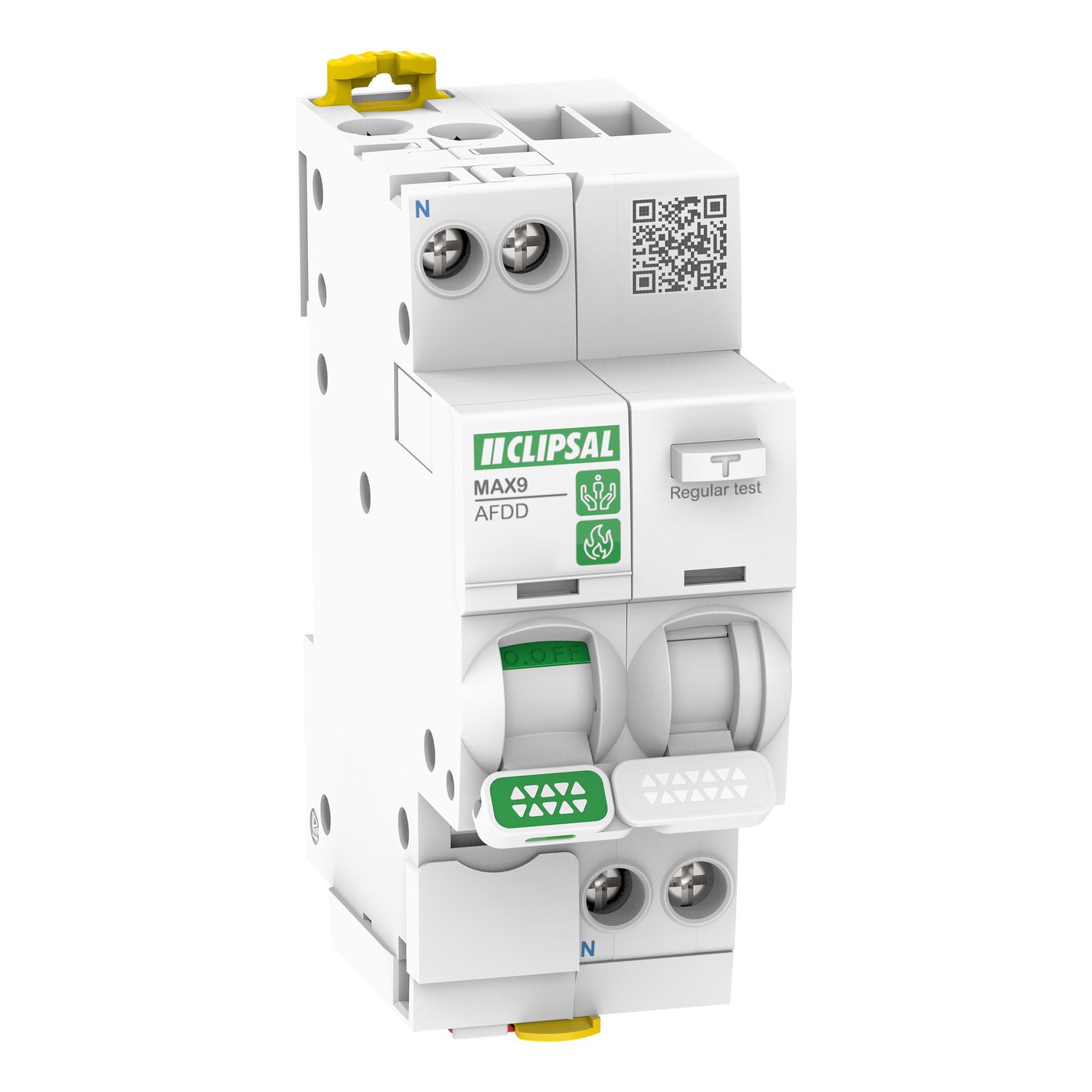 Picture of Arc Fault Detection (AFDD+RCBO), MAX9, 1P+N, 20A, 30mA, C Curve, 6000A, A Type, All-in-one