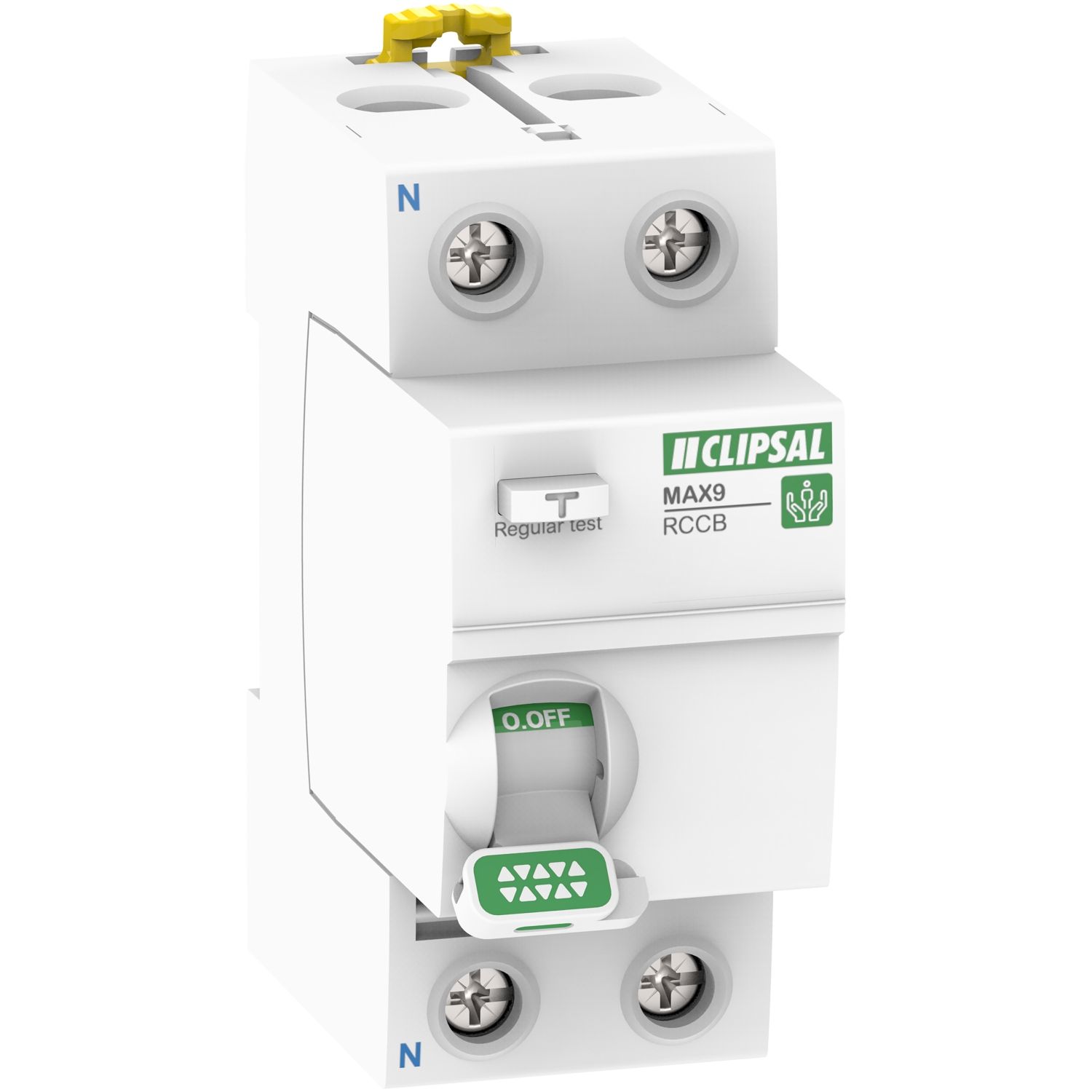 Picture of Residual Current Circuit Breaker (RCCB), MAX9, 2P, 40A, 30mA, A Type