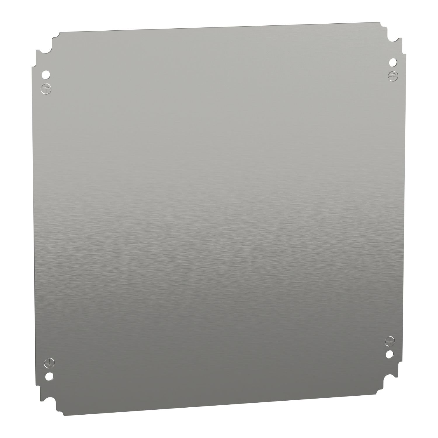 Picture of Plain mounting plate H400xW400mm made of galvanised sheet steel