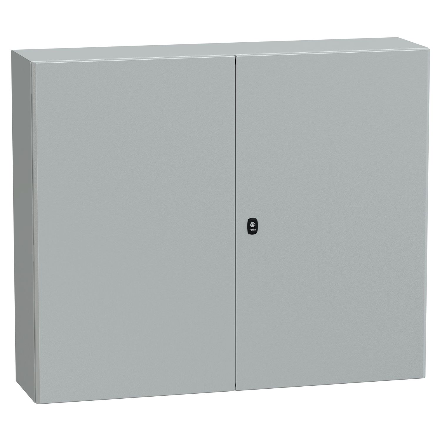 Picture of Wall mounted steel enclosure, Spacial S3D, double plain door, with mounting plate, 1000x1200x300mm, IP55, IK10