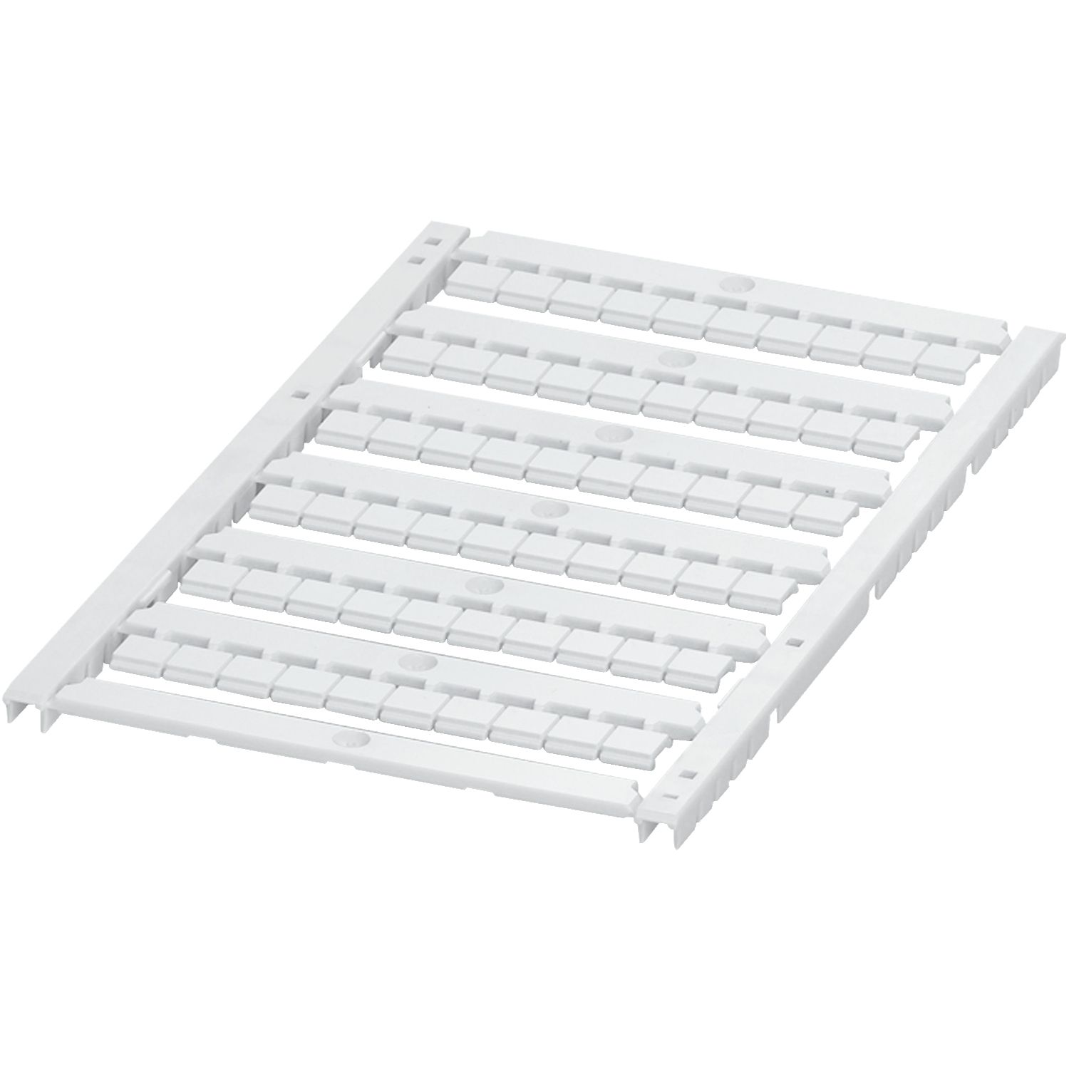 Picture of Marking card, Linergy TR, flat, 6mm, unprinted with 6 strips, 60 characters, White, set of 10